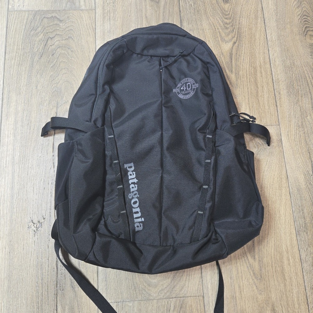 Patagonia Refugio 28L Backpack Black Laptop Daypack Hiking Travel School Logo